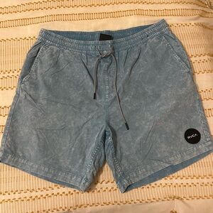 RVCA Acid Wash Blue Hybrid Shorts